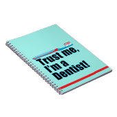 Funny Dentist Joke Blue Notitieboek (Rechterzijde)