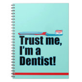 Funny Dentist Joke Blue Notitieboek (Voorkant)