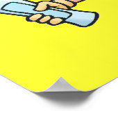 Funny Dentist Kantoor Art Poster (Hoek)