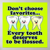 Funny Dentist Kantoor Artwork Poster (Voorkant)