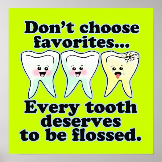 Funny Dentist Kantoor Artwork Poster (Voorkant)