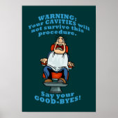 Funny Dentist Kantoor Wall Art Poster (Voorkant)