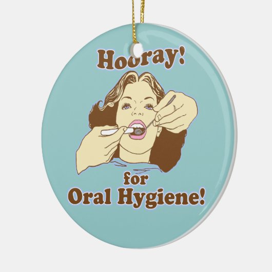 Funny Dentist Keramisch Ornament (Links)