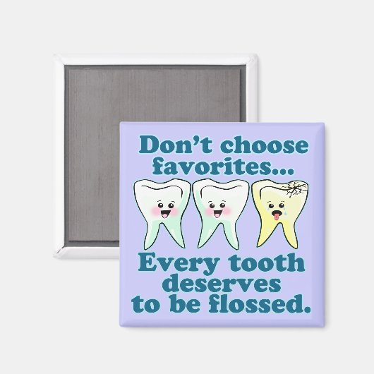 Funny Dentist Magneet (Voorkant / Achterkant)
