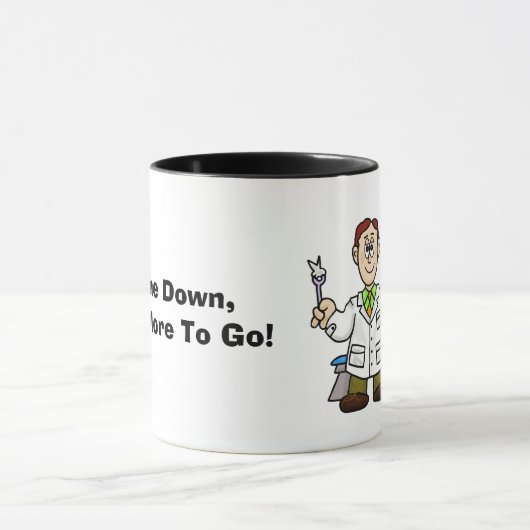 Funny Dentist met pulled tand Mok (Midden)