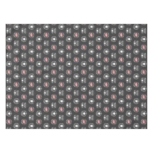 Funny Dentist Pattern - Cute Dental Hygienist Tafelkleed (Voorkant (Horizontaal))