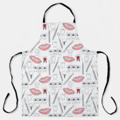 Funny Dentist Pattern Over Print Schort (Voorkant)