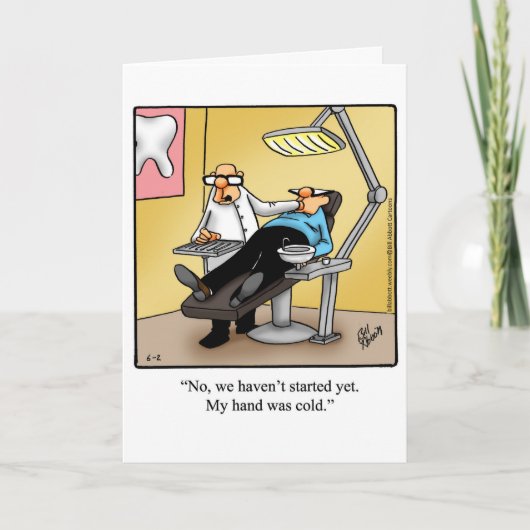 Funny Dentist Retirement Humor Card Kaart (Voorkant)