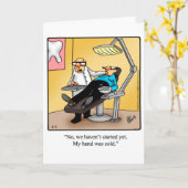 Funny Dentist Retirement Humor Card Kaart (Gele Bloem)