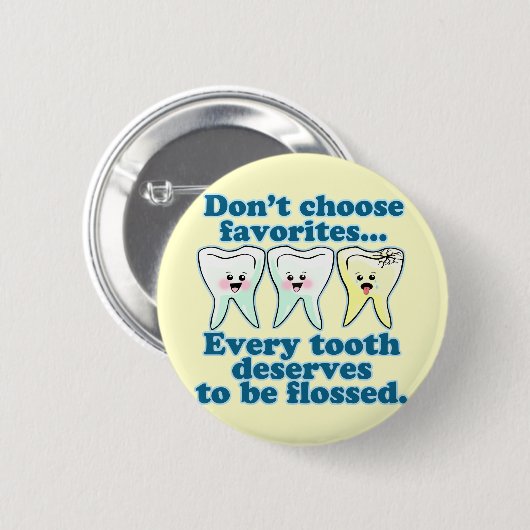 Funny Dentist Ronde Button 5,7 Cm (Voorkant /achterkant)