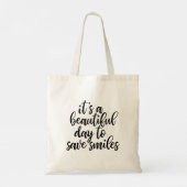 Funny Dentist Slogan Canvas tas (Achterkant)