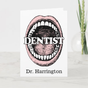 Funny Dentist, wenskaart Kaart