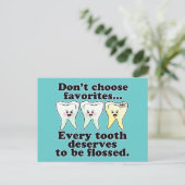 Funny Dentistry Briefkaart (Staand voorkant)