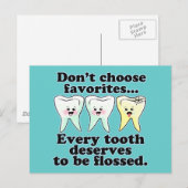 Funny Dentistry Briefkaart (Voorkant / Achterkant)