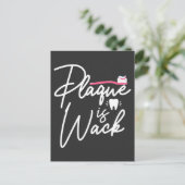 Funny Dentistry Plaque Dental Assistant Briefkaart (Staand voorkant)