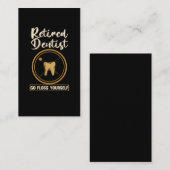 Funny Dentistry Retirement Pap mama Visitekaartje (Voorkant / Achterkant)