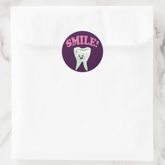 Funny Dentistry Ronde Sticker (Tas)