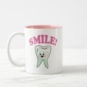 Funny Dentistry Tweekleurige Koffiemok (Links)