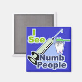 Funny Dentists en Hygienisten Magneet (Voorkant / Achterkant)