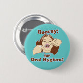 Funny Dentists en Hygienisten Ronde Button 5,7 Cm (Voorkant /achterkant)