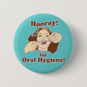 Funny Dentists en Hygienisten Ronde Button 5,7 Cm