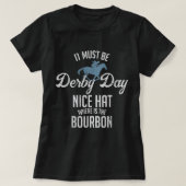 Funny Derby Day and Mint Juleps Kentucky Horse Rac T-shirt (Design voorkant)