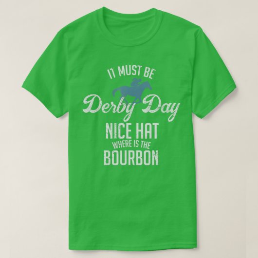 Funny Derby Day and mint juleps Kentucky horse rac T-shirt (Design voorkant)