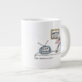 Funny Dermatology Dermatologist Cartoon Jumbo Mok (Voorkant rechts)