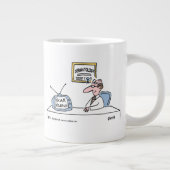 Funny Dermatology Dermatologist Cartoon Jumbo Mok (Rechts)