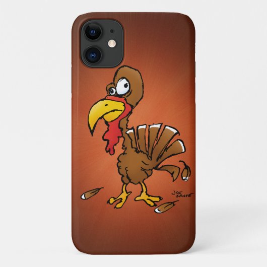 Funny Derp Turkey Cartoon Case-Mate iPhone Case (Achterkant)