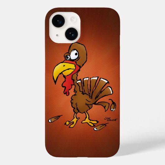 Funny Derp Turkey Cartoon Case-Mate iPhone Case (Achterkant)