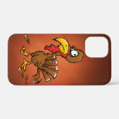 Funny Derp Turkey Cartoon Illustratie Case-Mate iPhone Case (Achterkant (horizontaal))
