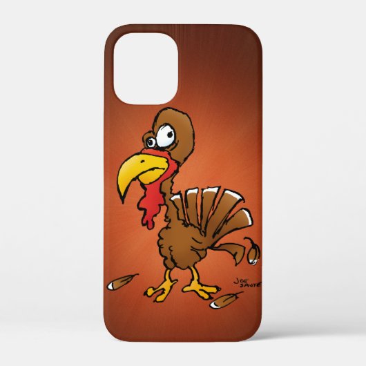 Funny Derp Turkey Cartoon Illustratie Case-Mate iPhone Case (Achterkant)