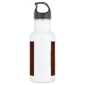 Funny Derp Turkey Cartoon Waterfles (Achterkant)