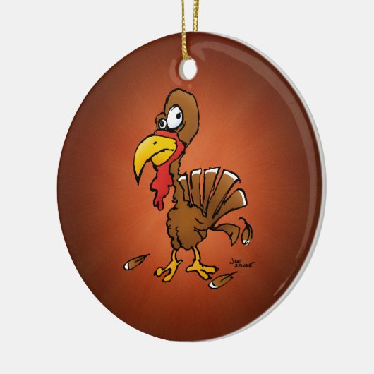 Funny Derp Turkey Ornament (Links)