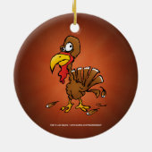 Funny Derp Turkey Ornament (Achterkant)
