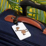Funny Derpy Horse Silly Brown Stallion Bagagelabel<br><div class="desc">Spot your bags instantly at the airport with these funny horse luggage tags. Featuring a hilarious wide eyed brown pony cartoon, these durable travel tags make your suitcase stand out from the crowd. A practical and silly gift for equestrians on the move or horse lovers headed on vacation, these whimsical...</div>