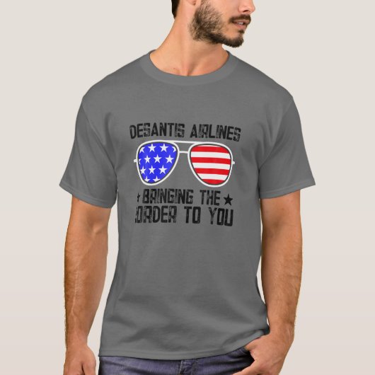 Funny Desantis Airlines 2022 T-shirt (Voorkant)