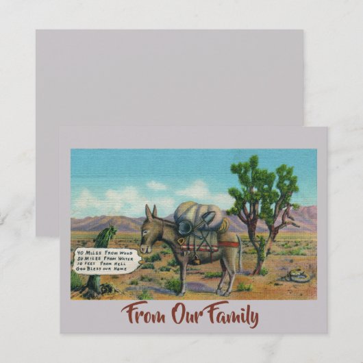 Funny  Desert Kaart (Voorkant / Achterkant)