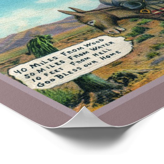 Funny  Desert Poster (Hoek)