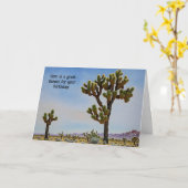 Funny Desert Pun Style Art Birthday Kaart (Gele Bloem)