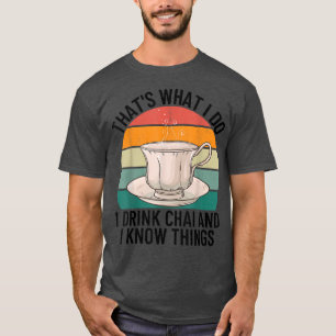 Funny Desi Tea Pakistani Indian Hindi Chai Lover T-shirt