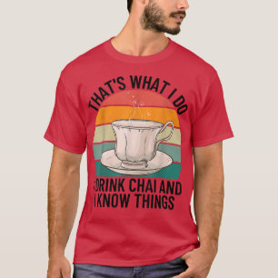 Funny Desi Tea Pakistani Indian Hindi Chai Lover T-shirt
