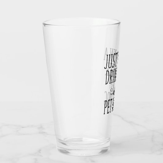 Funny Design for Dog and Beer Lovers Glas (Rechts)