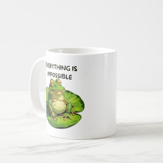 Funny Design for Humor Lovers and Overthinkers Koffiemok (Voorkant links)
