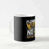 Funny Design for Plumber Wife - Plumbing Pipefitte Koffiemok (Voorkant links)