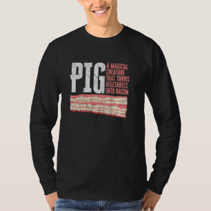 Funny Design of Bacon verandert groenten in Baco T-shirt