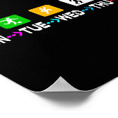 Funny Design Sayings Week Finally Friday Weekender Poster (Hoek)