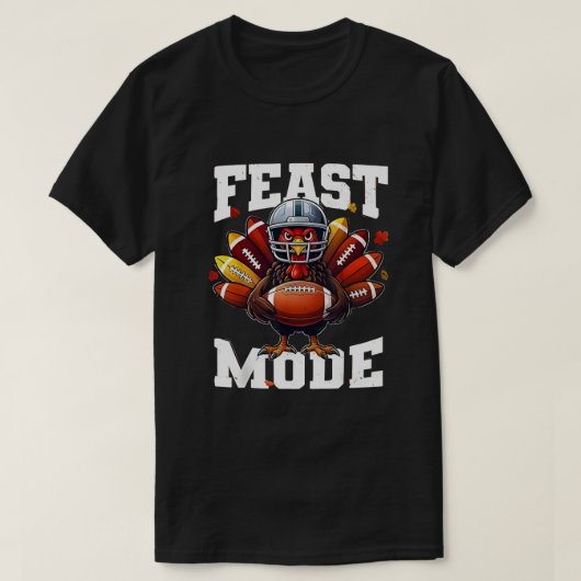Funny Design Turkey Feast Mode Fall Men Women kids T-shirt (Design voorkant)