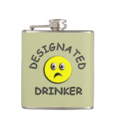 Funny Designated Drinker Heupfles (Voorkant)